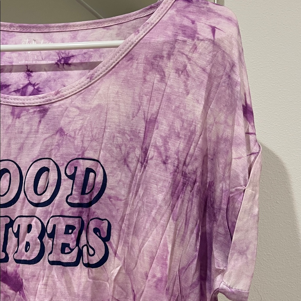 Style & Co Good Vibes Tee - Picture 7 of 10